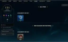 Conta LOL PLATINA
