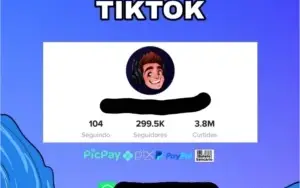 Vendo conta TikTok 300k+