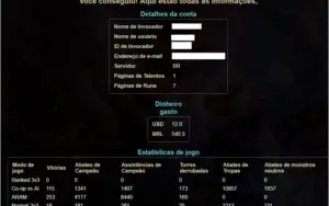 Conta League Of Legends
