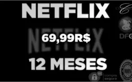 NETFLIX ULTRA HD 4 TELAS - 12 MESES