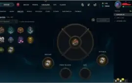 CONTA SMURF UNRANKED COM BASTANTE CHAMPS E ALGUMAS SKINS