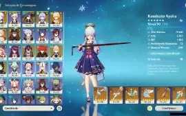 GENSHIN IMPACT - AR54, 16T5⭐Ganyu + Bis, Cyno + Bis,Hutao...