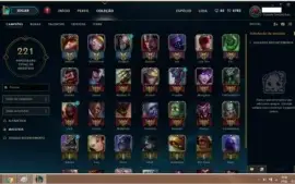 Conta no League of Legends (77 Campeões e 29 Skins)