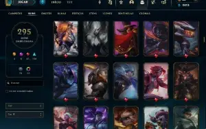 Conta League Of Legends 295 Skins E Com Skins No Valorant