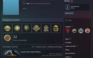conta global 347 wins com 7 medalhas, 1,383 horas de jogo