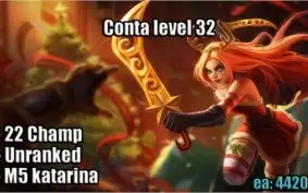 Conta level 30+ league of legends