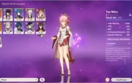 Genshin Impact YAE MIKO conta américas AR 22