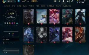 Prata 2 com 140 Champs e 149 Skins +2 Prestigios (ADC / MID)