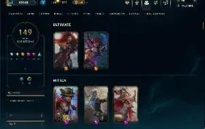 Prata 2 com 140 Champs e 149 Skins +2 Prestigios (ADC / MID)