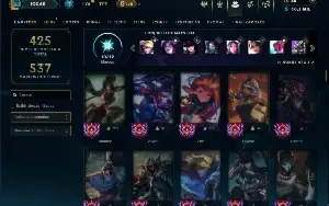 Prata 2 com 140 Champs e 149 Skins +2 Prestigios (ADC / MID)