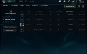CONTA UNRANKED SERVIDOR EUW