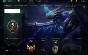 CONTAS PLATINA/OURO/OURO LEAGUE OF LEGENDS