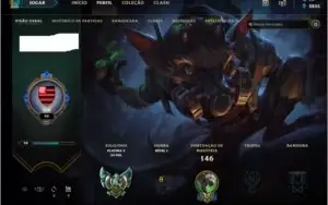 CONTAS PLATINA/OURO/OURO LEAGUE OF LEGENDS