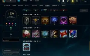 Conta Lol da Season 1