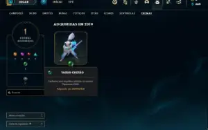 Conta bronze  3 com 25 Champs e 7 Skins