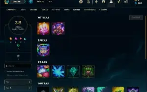 Conta bronze  3 com 25 Champs e 7 Skins