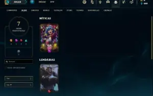 Conta bronze  3 com 25 Champs e 7 Skins