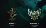 Conta plat 2, 237 skins ótimo preço