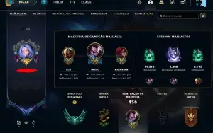 Conta RIOT com contas de Valorant e League of Legends.