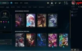 Conta League of Legends com 855 RP's