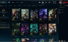 Conta League of Legends com 855 RP's