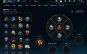 Conta platina 1 e platina 4 com 4 skins e 32 champs MAIN SUP