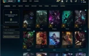 Conta prata 4 com 6 skins e 27 champs