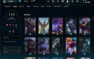 Conta Main Jg/Main Ww/Unranked/Varias Skins