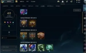 Conta RARA lol 2011 - 61 skins