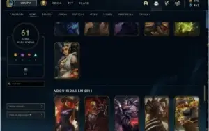 Conta RARA lol 2011 - 61 skins