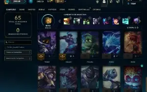 Platina 4 com 45 Champs e 12 Skins + 12 Cromas