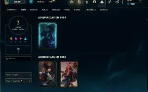 Unranked com 35 Champs e 3 Skins ( UPADA A MÃO )