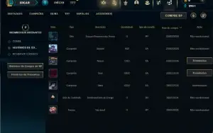 Unranked com 35 Champs e 3 Skins ( UPADA A MÃO )