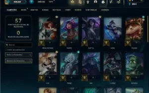 Unranked com 35 Champs e 3 Skins ( UPADA A MÃO )