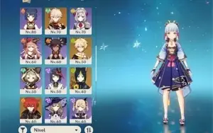 Conta ganyu C1+Eula+Ayaka+Yae Miko+Kazuha+Túmulo do Lobo