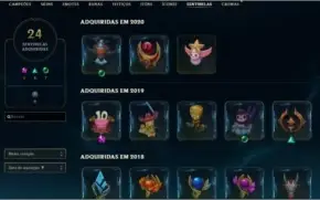 Conta LoL - ex Diamante - Todos Champs - Muitas skins raras
