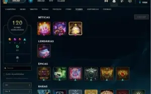 Conta lol ANTIGA, SKINS RARAS, Platina 4, bom mmr