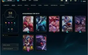 Conta lol ANTIGA, SKINS RARAS, Platina 4, bom mmr