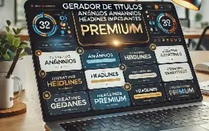 Gerador de Títulos Anúncios Headlines Impactantes Premium