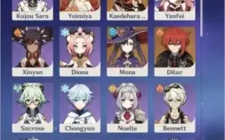 CONTA GENSHIN IMPACT  AR 43 - KAZUHA, YOIMIYA, DILUC E MONA