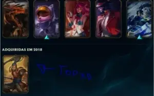Conta LoL diamante 3 72 campeões 32 skins