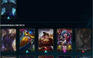 Conta LoL diamante 3 72 campeões 32 skins