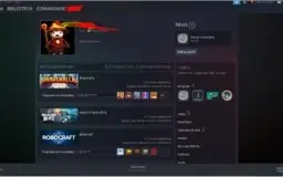 Conta steam 120 reais em jogos