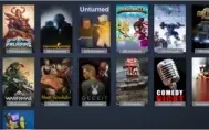 Conta steam 120 reais em jogos