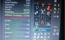 Conta Tibia - ED 226 em BONA - EK 146 IMPERA SKILL 109