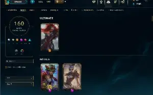 Platina 4 com TODOS os champs e 160 Skins ( JG / MID / ADC )