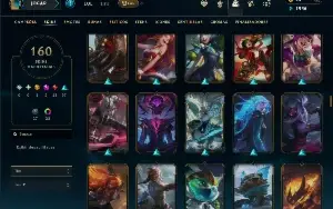 Platina 4 com TODOS os champs e 160 Skins ( JG / MID / ADC )