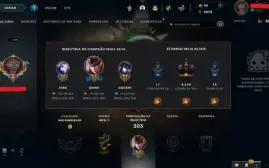 Conta League of Legends Full Acesso - 125 Champs e 149 Skins