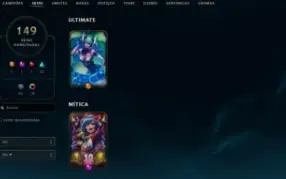 Conta League of Legends Full Acesso - 125 Champs e 149 Skins