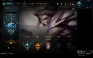 Conta League of Legends Platina 4